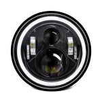 Phare led rond 7 pouces h4 pour voiture et moto, avec feux multiples, étanche ip67 Phare led rond 7 pouces h4 pour voiture et moto, avec feux multiples, étanche ip67