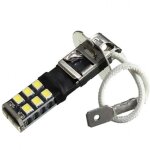 Phare de voiture h3 10 w, lumi�re blanche, 15 led smd, antibrouillard, canbus