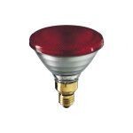 Ampoule halog�ne par38 ir 100w e27 230v rouge - philips