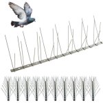 Pic anti pigeon 5m - pic anti - pigeon flexible - pointes en acier inoxydable inox - ne rouille pas - ...