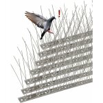 Pic anti - pigeon en acier inoxydable 3. 5 m�tres, pack de 14 pique anti - oiseaux pour effrayer pigeons, ...