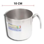 Pichet en acier inoxydable avec bord d. 10 cm