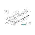 Faac - pi�ce d�tach�e groupe bride et tube 760 cr 63003360