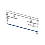 Came - pi�ce d�tach�e profil rail vantail l=1050 voila 119rid399