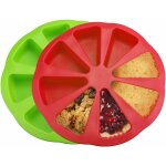 Pi�ces moule de cuisson en silicone moule � g�teau avec 8 cavit�s forme de portion de g�teau triangle ...