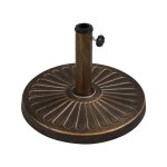 Yaheetech pied de parasol 10 kg lestage pour parasols en r�sine et fer pour terrasse, piscine, patio, ...