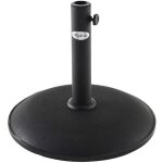 Pied en b�ton pour parasol droit 15 kg noir - hesp�ride