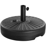 Yaheetech pieds de parasols 22 kg support de parasol lourd 38 / 48 mm remplissage d'eau pour jardin, ...