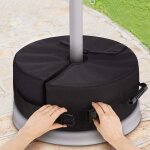Pied de parasol, 46x46x15 cm sac lestage, max 4 pouces support de parapluie de, remplissage par vous ...