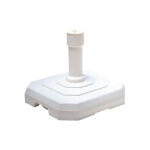 Pied pour parasol bton 25kg blanc - eda - 19702 blanc