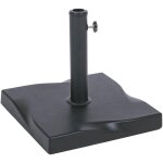 Bizzotto - pied de parasol carré 44, 5x37, 5cm 25 kg en ciment noir Bizzotto - pied de parasol carré 44, 5x37, 5cm 25 kg en ciment noir