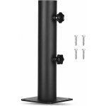 Pied de parasol carré en acier robuste avec bouton réglable, support de parasol pour terrasse, quais, ... Pied de parasol carré en acier robuste avec bouton réglable, support de parasol pour terrasse, quais, ...