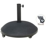 Meublorama - pied de parasol en ciment noir 25 kg ? dimensions 50x37 cm, diamètre intérieur 35 / 38 / ... Meublorama - pied de parasol en ciment noir 25 kg ? dimensions 50x37 cm, diamètre intérieur 35 / 38 / ...