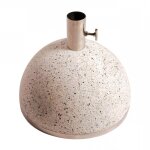Esschert design - pied de parasol en granit - d. 35, 5 cm x h. 25, 5 cm - blanc - livraison gratuite Esschert design - pied de parasol en granit - d. 35, 5 cm x h. 25, 5 cm - blanc - livraison gratuite