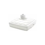 Pied de parasol plastique carr 56, 5 x 56, 5 x 31, 5 blanc - eda