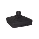 Eda - pied de parasol en plastique carr  remplir 40 litres gris anthracite