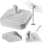 Pied de parasol rond � remplir avec du sable, de l'eau ou du gravier, support en plastique pour jardin, ...