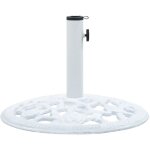 Bonnevie - pied de parasol socle de parasol - blanc 12 kg 48 cm fonte bv470272 - blanc Bonnevie - pied de parasol socle de parasol - blanc 12 kg 48 cm fonte bv470272 - blanc