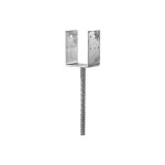 Simpson strong tie - pied de poteau u a sceller galva 90x126, 5x70x5 tige 16x250 simpson