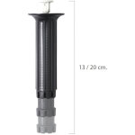 Pied r�glable fixe 13 / 20 cm. noire