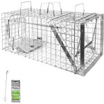 Petigi - piège à animaux humaine animal vivant piège cage 80 x 34 x 34 cm chat renard castor raton laveur ... Petigi - piège à animaux humaine animal vivant piège cage 80 x 34 x 34 cm chat renard castor raton laveur ...