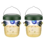 Piege frelon asiatique, piege a guepes et frelons exterieur � suspendre vivant � double canal, kit pi�ge ...