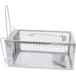 Pi�ge � rats et souris en m�tal - cage monoporte anti - rongeurs sensible humaine 27x14. 5cm, pour int�rieur ...