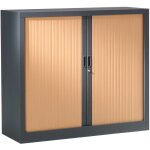 Les tendances - armoire de bureau portes  rideaux 2 tagres