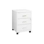 Sans marque - caisson mobile 3 tiroirs - blanc