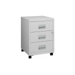 Caisson mobile 3 tiroirs - gris