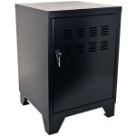 Pierre henry - casier de rangement en mtal pour enfants 59 cm noir mat