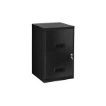 Pierre henry - classeur monobloc  2 tiroirs - noir - maxiburo
