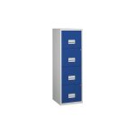 Classeur monobloc 4 tiroirs - gris bleu - maxiburo