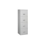 Classeur monobloc 4 tiroirs - gris - maxiburo