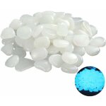 Pierre lumineuse, 100 pcs galet lumineux pierres luminescentes exterieur artificiels galets fluorescent ...