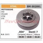 Pignon d'embrayage pour tron�onneuse stihl 050 051ave 075e 076 002891 32072