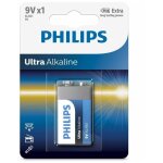 Pile alcaline philips 6lr61e1b / 10 / 9v