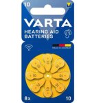Pile auditive pr70 - v10 - blister de 8 - varta