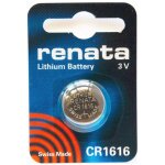 Pile bouton cr1616 standard - renata - lithium - 3v