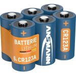 Piles lithium cr123a 3v (lot de 6) ? piles pour appareils �lectroniques - ansmann