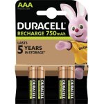 Duracell - pile rechargeable lot de 4 piles rechargeables aaa 750mah
