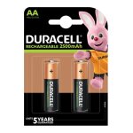 Pile rechargeable duracell rcr aa x2 2500 mah