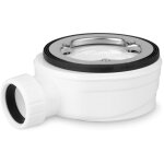 Pilette de douche surbaiss siphon gravitationnelle bride inox trou 85mm h. 50mm