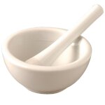 Pilon et mortier en porcelaine - vogue 115 mm