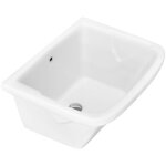 Bac � laver en c�ramique 60x50 cm ? r�sistant aux chocs ? pour espaces confin�s ? facile � nettoyer et ...