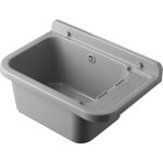 Bac � laver mural 50 cm en polypropyl�ne ? r�sistant aux acides ? dimensions 50x34x21 cm ? couleur gris ...