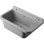 Bac � laver mural 60 en polypropyl�ne ? couleur gris pierre ? dimensions 59x34x21cm ? r�sistant aux acides ...