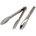 Pinces en acier inoxydable avec anneau autobloquant.