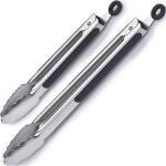 Pince barbecue pince cuisine en acier inoxydable et silicone r�sistant � la chaleur set de 2