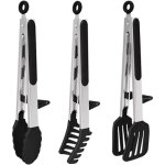 Pinces � barbecue, pinces � spaghetti, pinces de cuisine, lot de 3 pinces alimentaires r�sistantes � ...